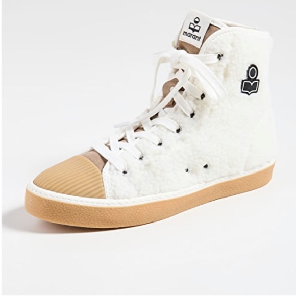 Isabel Marant Fake Fur Logo Sneaker FR39/40 FINAL PRICE NO OFFERS shearling - Picture 2 of 7